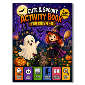 Cute & Spooky Activity Book for Kids 4–8 (Zweite englische Ausgabe)